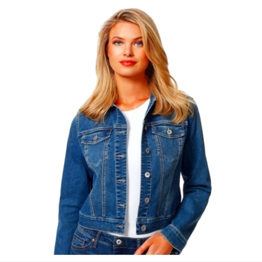 Jessica Simpson Ventura Pixie Classic Jean Jacket NWT Size Small